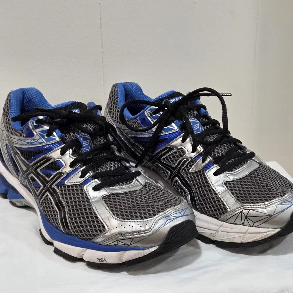ASICS GEL GT 1000 3 Sz 8.5 US Men Running Shoes Black Blue Streetwear T4K3N Y2K
